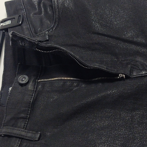 HUDSON Noa Mid-rise Straight Coated Cropped Stretch Jeans Size 31 - Picture 8 of 16